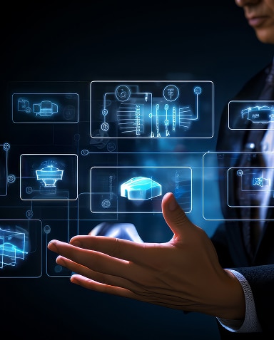 businessman-interacting-with-futuristic-graphics-1